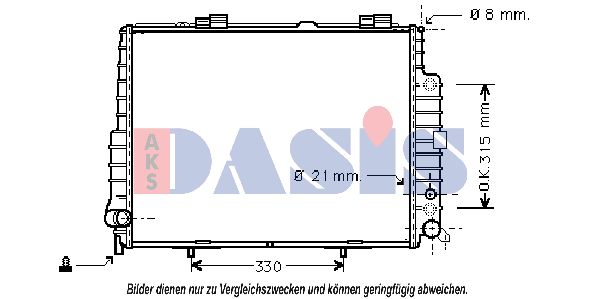 AKS DASIS Radiaator,mootorijahutus 122600N